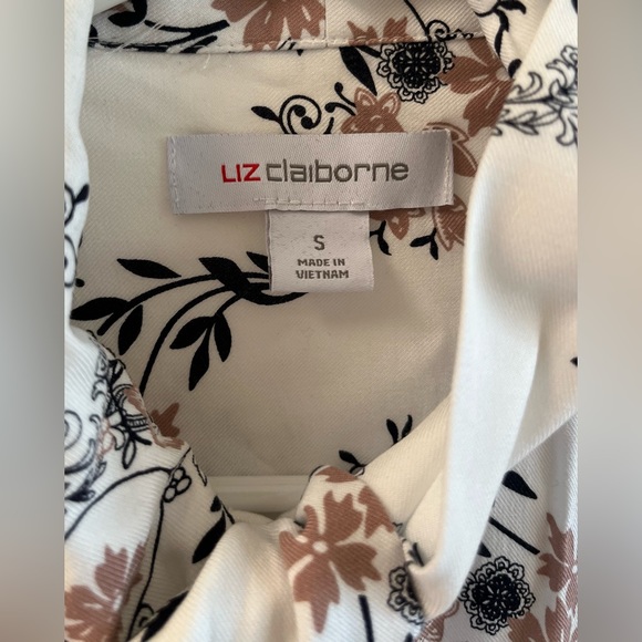 Liz Claiborne Long Sleeve Button Down Floral Shirt Regular Fit Size Small. NWOT. - Picture 6 of 7
